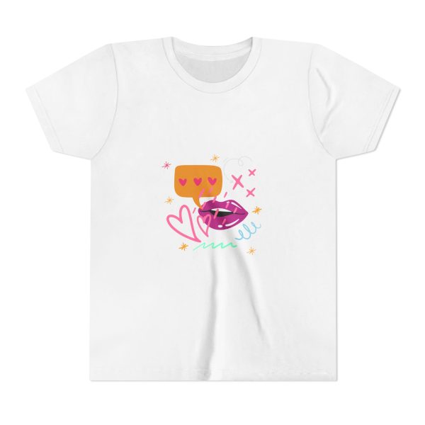 Cute Heart Conversation Youth Tee - Image 5