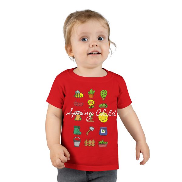 Spring Child Garden Toddler T-Shirt, Cute Kids Tee - Image 33