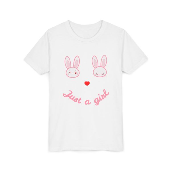 Just a Girl Bunny Design Tee - Image 3