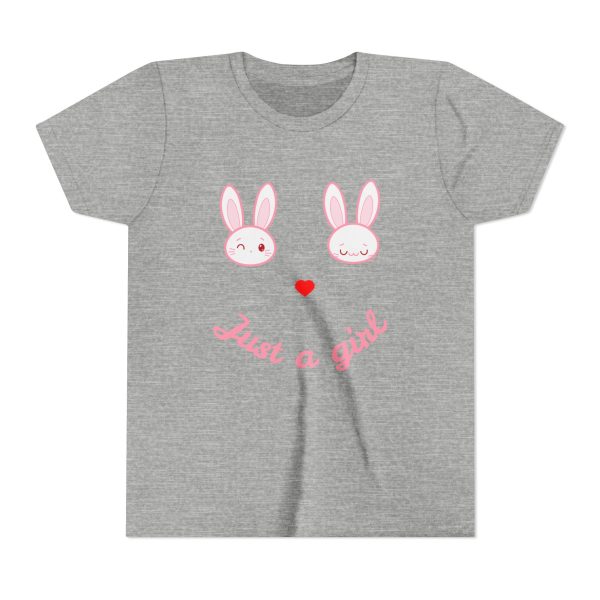 Just a Girl Bunny Design Tee - Image 9