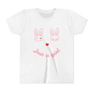 Just a Girl Bunny Design Tee