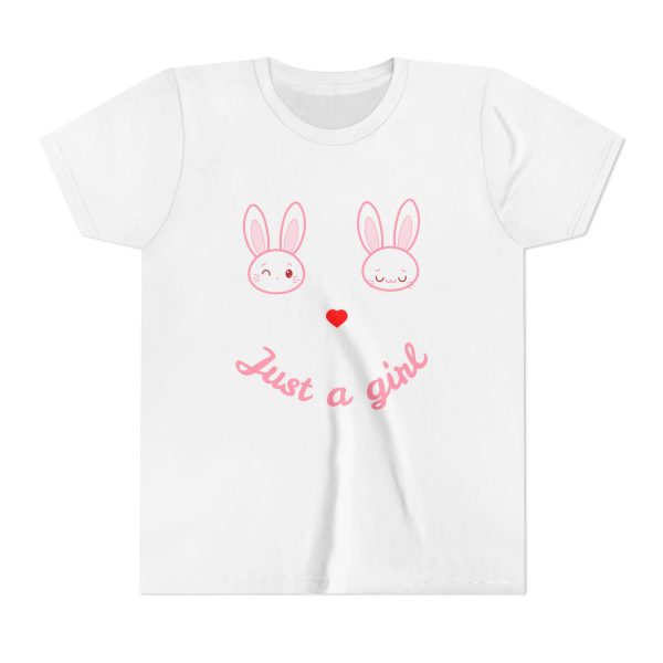 Just a Girl Bunny Design Tee