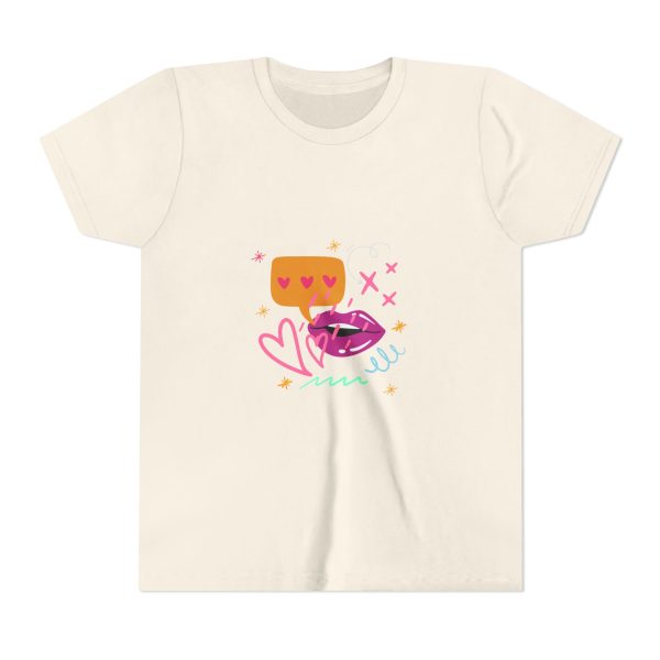Cute Heart Conversation Youth Tee - Image 9