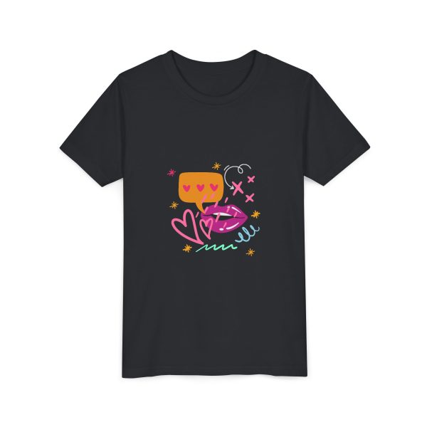 Cute Heart Conversation Youth Tee - Image 15