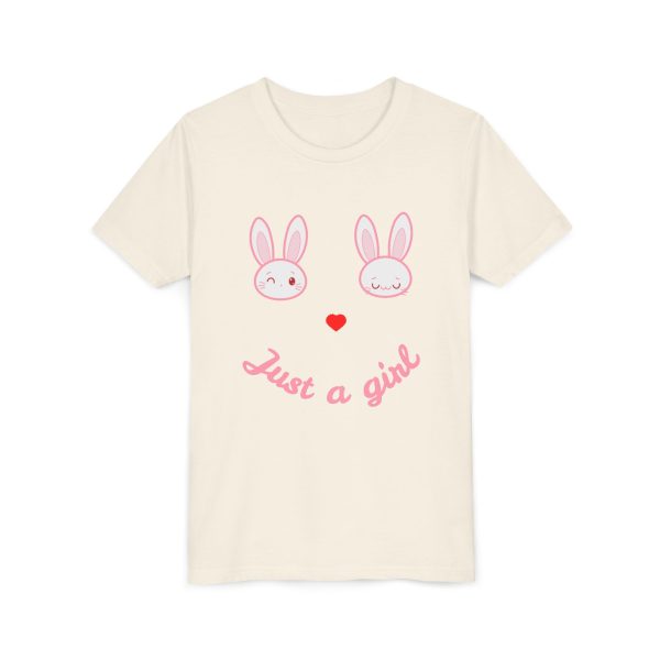 Just a Girl Bunny Design Tee - Image 7