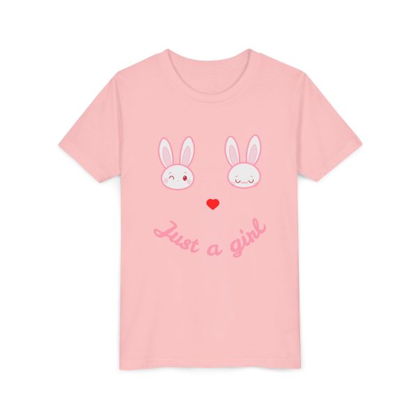 Just a Girl Bunny Design Tee - Image 19