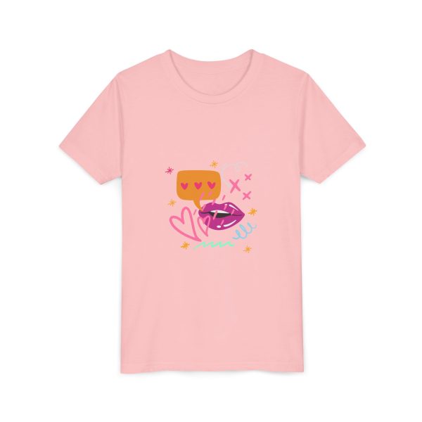 Cute Heart Conversation Youth Tee - Image 27