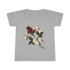 Toddler T-Shirt with Rose and Ribbon