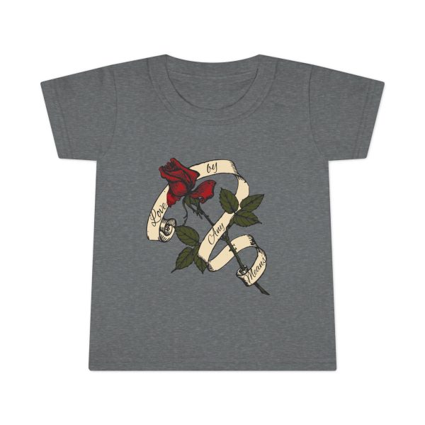 Toddler T-Shirt with Rose and Ribbon - Image 5