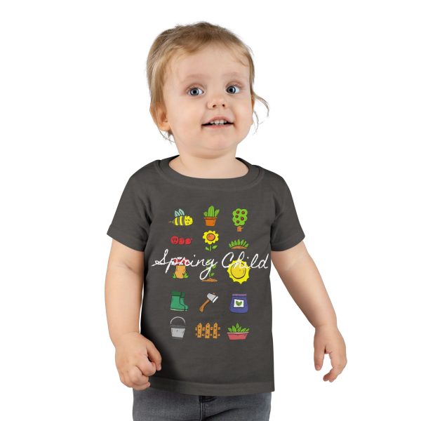 Spring Child Garden Toddler T-Shirt, Cute Kids Tee - Image 24