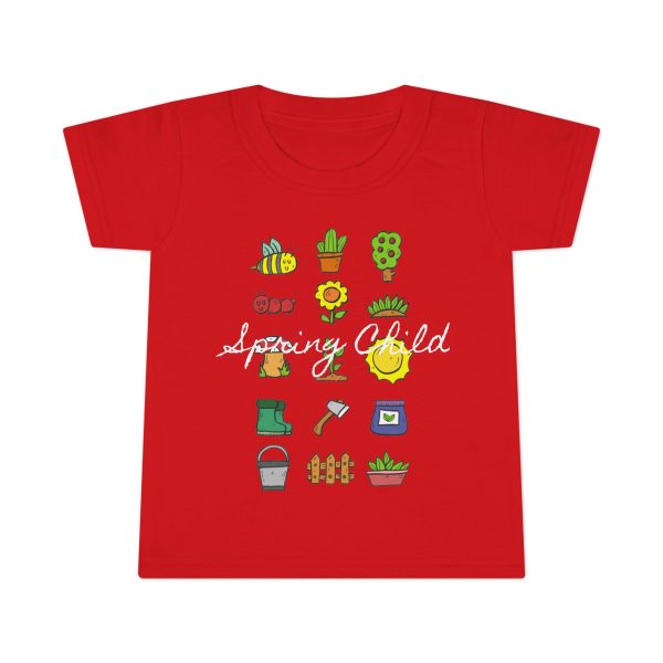 Spring Child Garden Toddler T-Shirt, Cute Kids Tee - Image 31