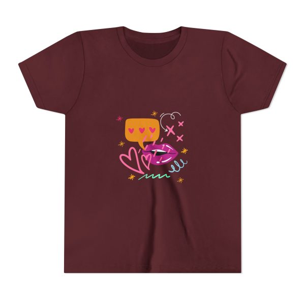 Cute Heart Conversation Youth Tee - Image 21