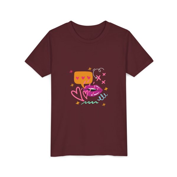 Cute Heart Conversation Youth Tee - Image 23