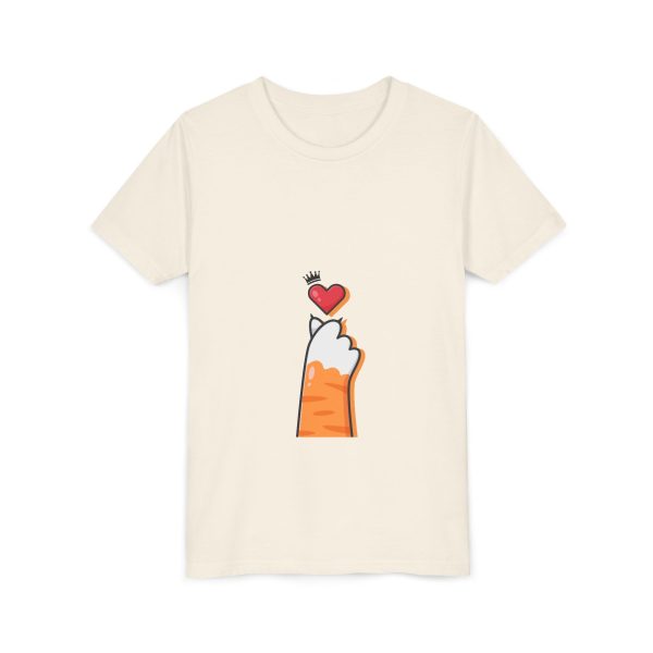 Heart Touch Youth Tee, Cute Kids Shirt - Image 3