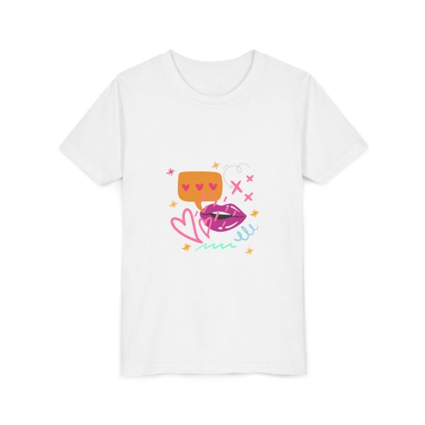 Cute Heart Conversation Youth Tee - Image 7