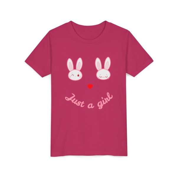 Just a Girl Bunny Design Tee - Image 15