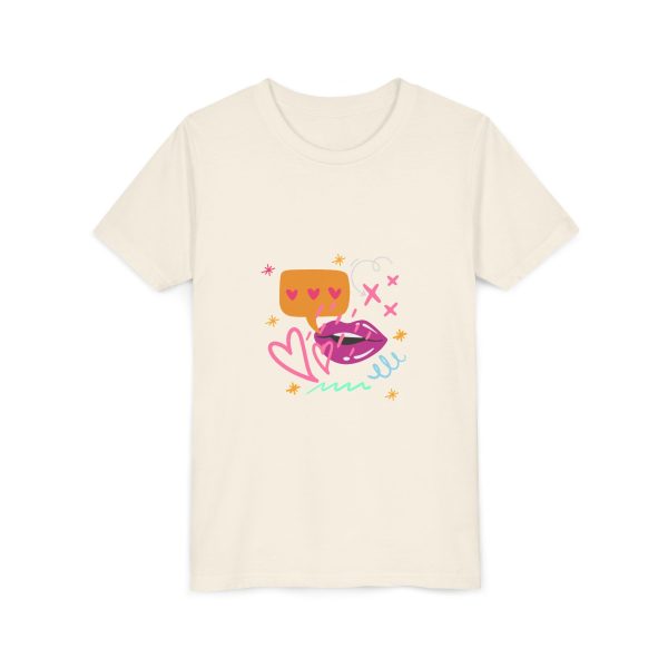 Cute Heart Conversation Youth Tee - Image 11