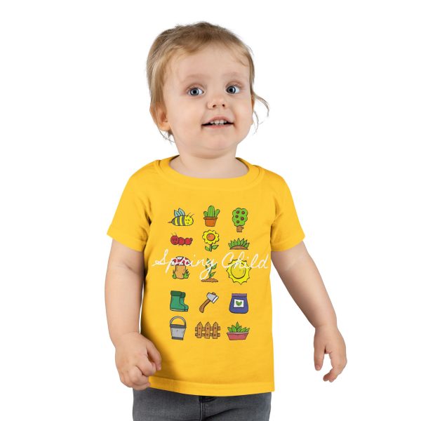 Spring Child Garden Toddler T-Shirt, Cute Kids Tee - Image 3