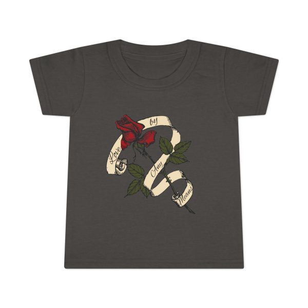 Toddler T-Shirt with Rose and Ribbon - Image 7