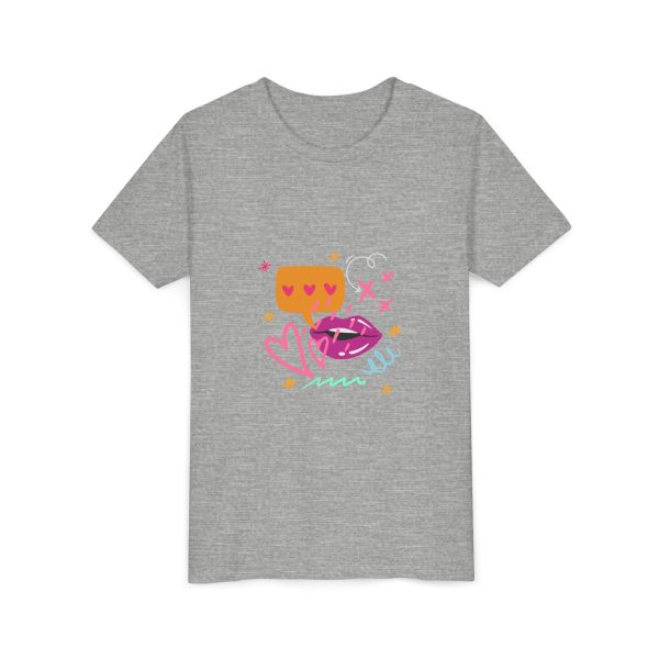 Cute Heart Conversation Youth Tee - Image 19